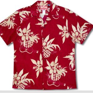 RJC Ukulele Pineapple Aloha Men's Button Down Shirt - Size 3XL - NEW
